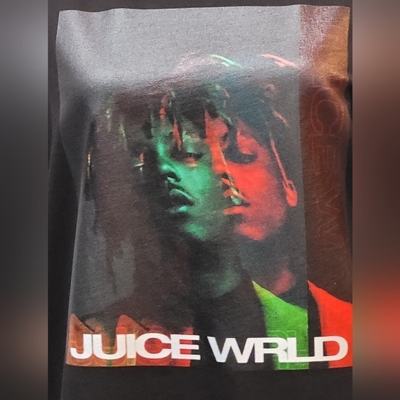 Juice Wrld Long Sleeve Black Graphic tee - Size M  (Unisex) - Picture 7 of 7